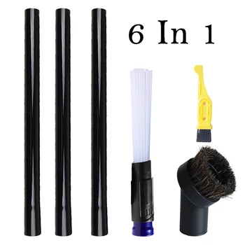 

1-1/4 Inch Vacuum Dust Cleaner Brush Hose Kit Universal Vacuum Cleaner Attachment for Air Vents Keyboards Drawers Car Crafts