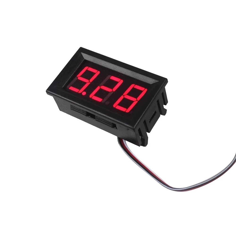 Digital Voltmeter Ammeter DC 100V 10A Blue Red LED Dual Volt Meter Gauge Electromobile Motorcycle Car