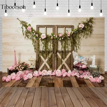 

Easter Spring Garden Flower Decoration Backdrops Photography Carrot Bunny Newborn Baby Child Portrait Background Photo Studio