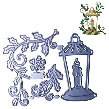 

Christmas Candle Metal Cutting Dies Xmas Lantern Candle Stencil For DIY Scrapbooking Photo Album Embossing Paper Cards Diecuts