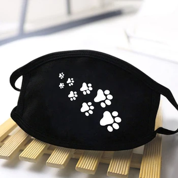 

Cat Paws Print Cartoon Lovely Unisex soft Masks Keep Warm soft Cute Mask Festive Party Respirator Dust Mouth Muffle Mask