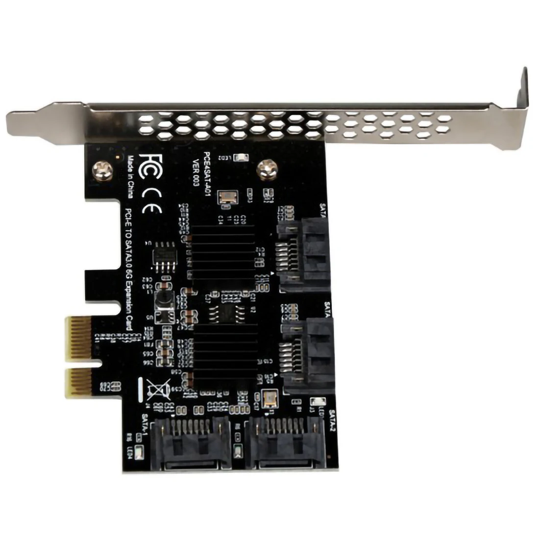 

4Ports SATA 6G PCI Express Controller Card Multiplier PCI-e to SATA3.0 III Converter with Heatsink Expansion Adapter for SSD HDD