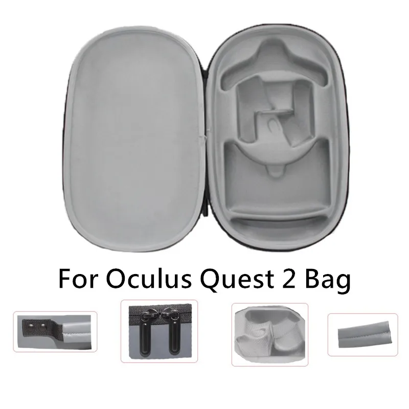 Funda protectora para auriculares de Gaming Oculus Quest 2 VR, estuche de almacenamiento duro de EVA para Estuche de transporte de viaje, accesorios para Oculus Quest2 VR