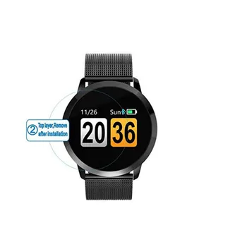 

Smartwatch Tempered Glass Protective Film Ultra Clear Guard For Q8 Smart Watch Toughened LCD Display Screen Protector Cover
