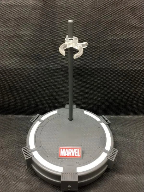 С принтами "Marvel", "Мстители", 4 завершающей Тони Старк легенды ZD игрушки Железный человек MK85 " фигурку со знаком Железного человека 85 Nano Книги об оружии - Цвет: Illuminated base