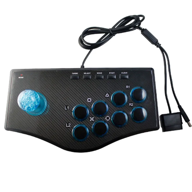 Retro Arcade Game Rocker Controller Usb Joystick For Ps2/Ps3/Pc/Android Smart Tv Built-In Vibrator Eight Direction Joystick(No.B |