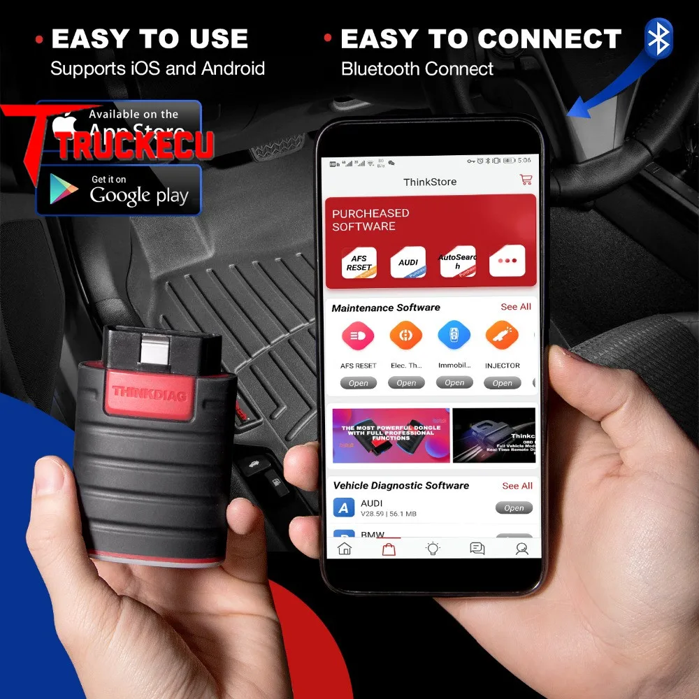 LAUNCH ThinkCar ThinkDiag PK Easydiag Golo VPECKER IDIAG obd ii автомобильный считыватель кодов AP200 сброс