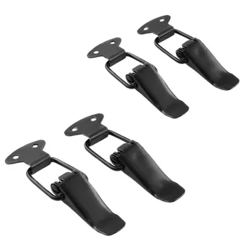 

2Pcs Universal Black Car Bumpers Trunk Fender Hatch Lids Release Fasteners Kit Hood Pin Lock Clasp Clip Kit for Car Vehicle