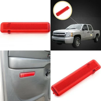 

Car Red Plastic Inner Door Trim Panel Reflector Cover Set for Chevrolet GMC Truck Fab 15183155 15183156