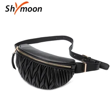 SHYMOON Женские поясные сумки роскошные брендовые дизайнерские поясные сумки модные кожаные нагрудные сумки кожаные сумки через плечо поясные сумки