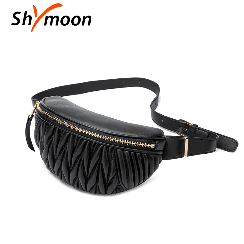 SHYMOON Женские поясные сумки роскошные брендовые дизайнерские модная кожаная