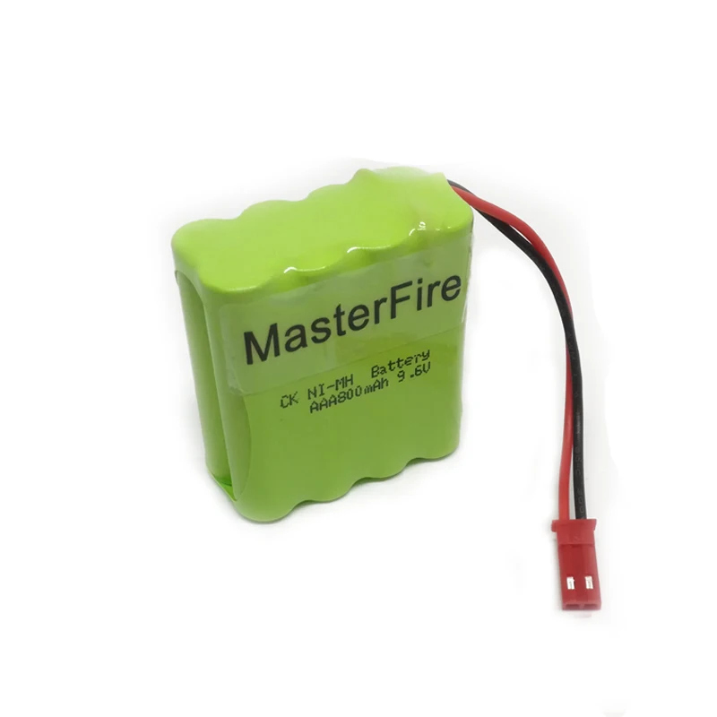 

4pcs/lot MasterFire 8x AAA 9.6V 800mAh Ni-MH Battery Rechargeable NiMH Batteries Pack with Plugs for RC Cars Boats Remote Toys