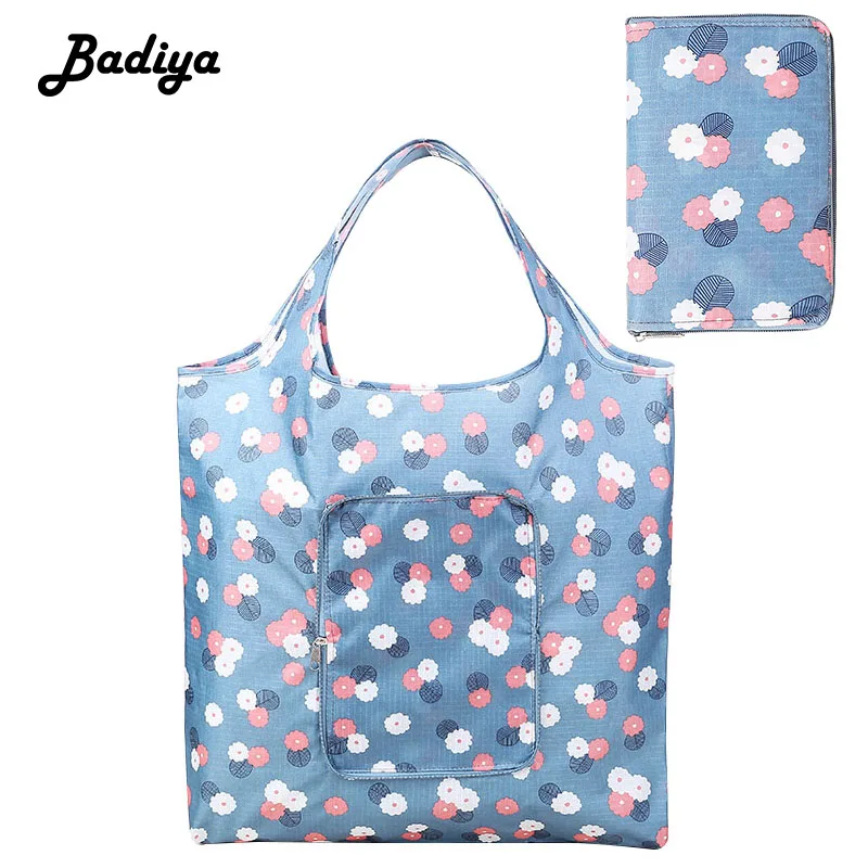 

Multifunction Storage Bag Personlity Printing Foldtable Waterproof Shoulder Bag Environmental Protection Shopping Bag Wallet