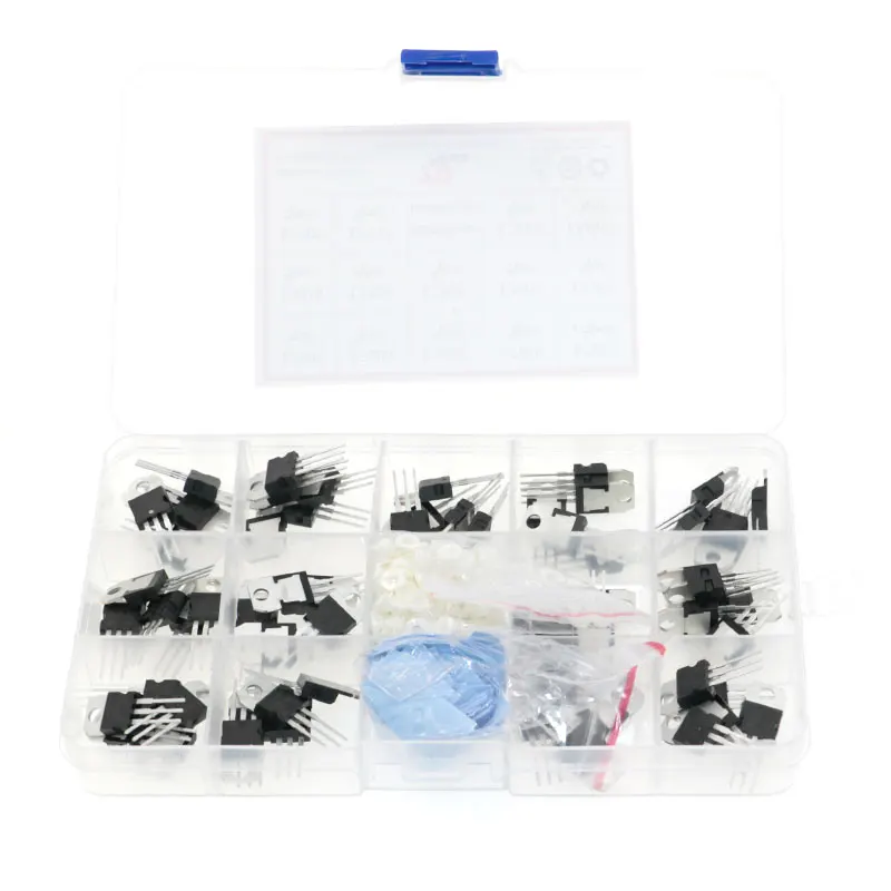 70Pcs 14 Voltage Regulator Values Transistor Kit set L7805 7806 7808 7809 7812 7815 7824 7905 7906 7908 7912 7915 LM317,bjt transistor,transistors kit,voltage regulator ic