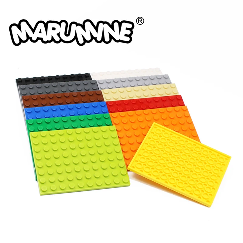MARUMINE 8x10 puntos placa 15 Uds bloques de construcción placa Base creador clásico ladrillos MOC juguetes de construcción accesorios piezas