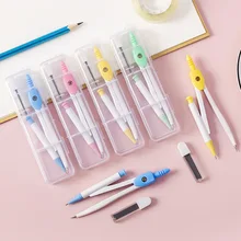 Kit de dessin de compas pour élèves, outils de dessin, de Maths, de géométrie, accessoires de papeterie scolaire et de bureau
