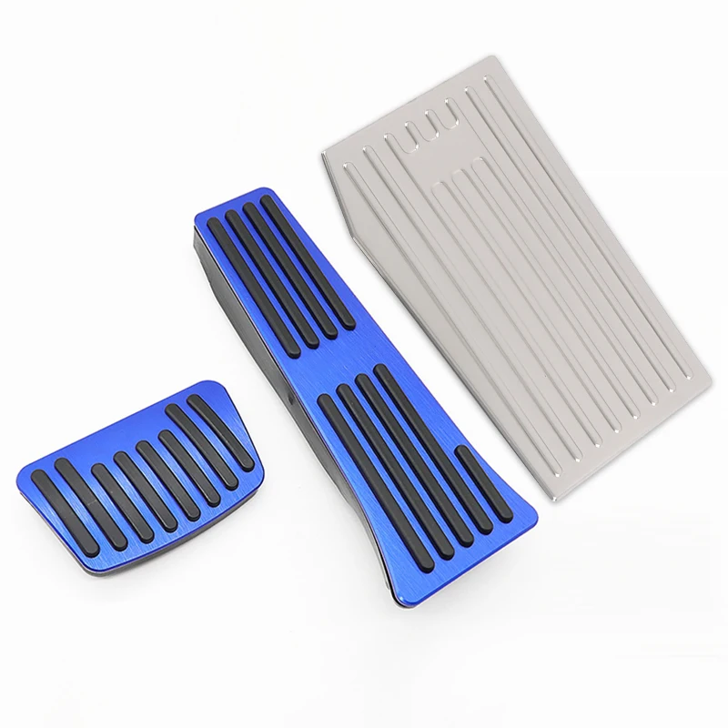 Non-Slip Pedal Covers For Hyundai Santa Fe MX5 2024-2025 – Stainless Steel & Rubber Clutch/Brake/Accelerator Covers, Easy Install