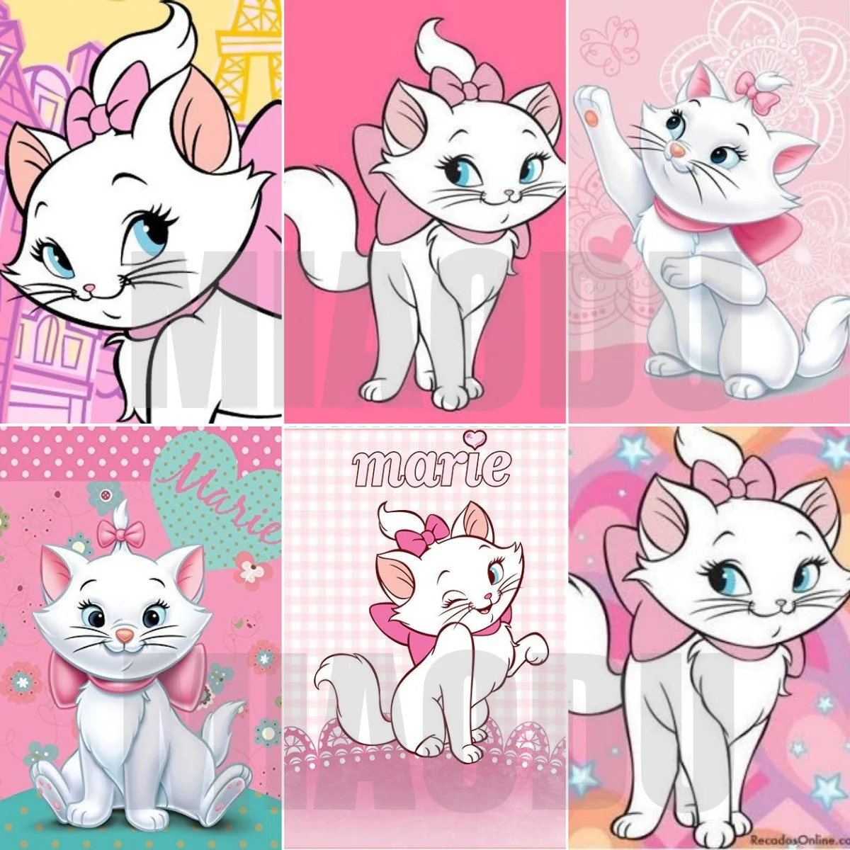 Disney The Aristocats Marie Cat Wall Art Canvas Painting Nordic Posters ...