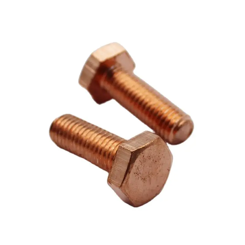 

5pcs M8 M10 Copper Hex Cap Screw Bolts