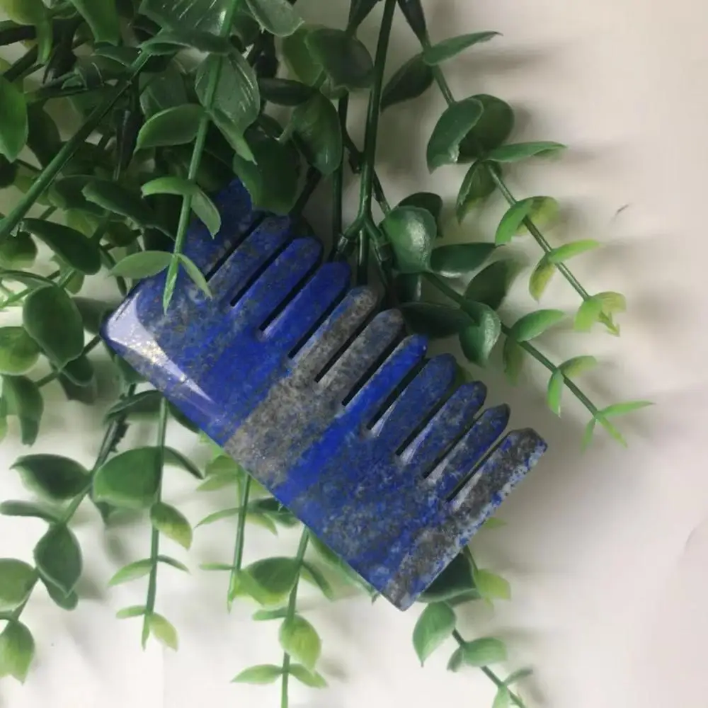 Высокое качество натуральный Comb Расческа форма камня ручной резной для подарка и домашнего декора ZJJ