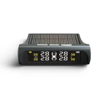 

Car Auto TPMS Tire Pressure Monitor System Wireless 4 Sensors LCD Solar Power