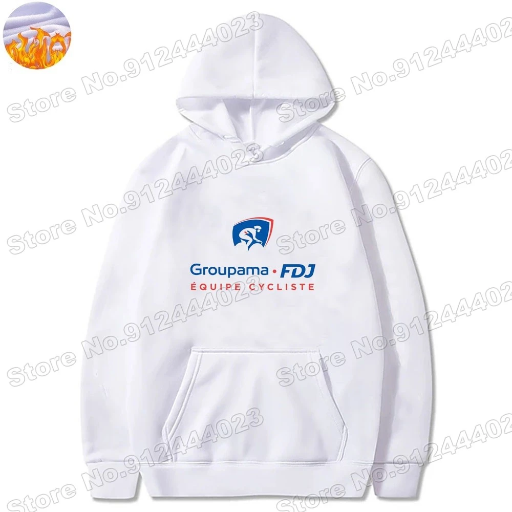 Team FDJ Hoodie Casual Sweatshirt Winter Fleece Hoodies Hoody Streetwear Coat best hoodies for men