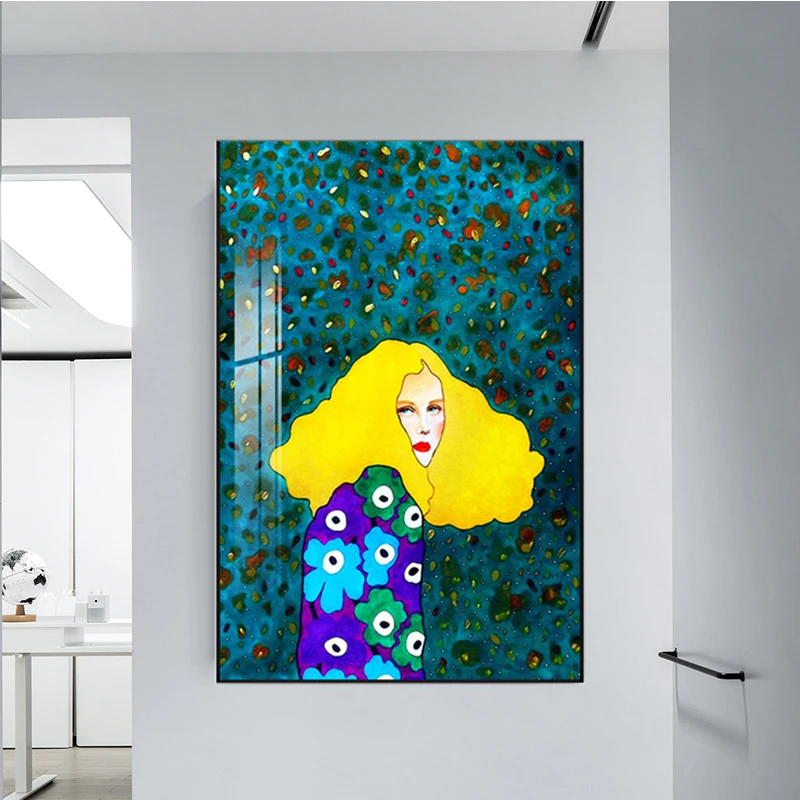 

Nordic Style Hand draw Characters Colorful Canvas Painting Poster and Print Decor Wall Art Pictures For Living Room Bedroom