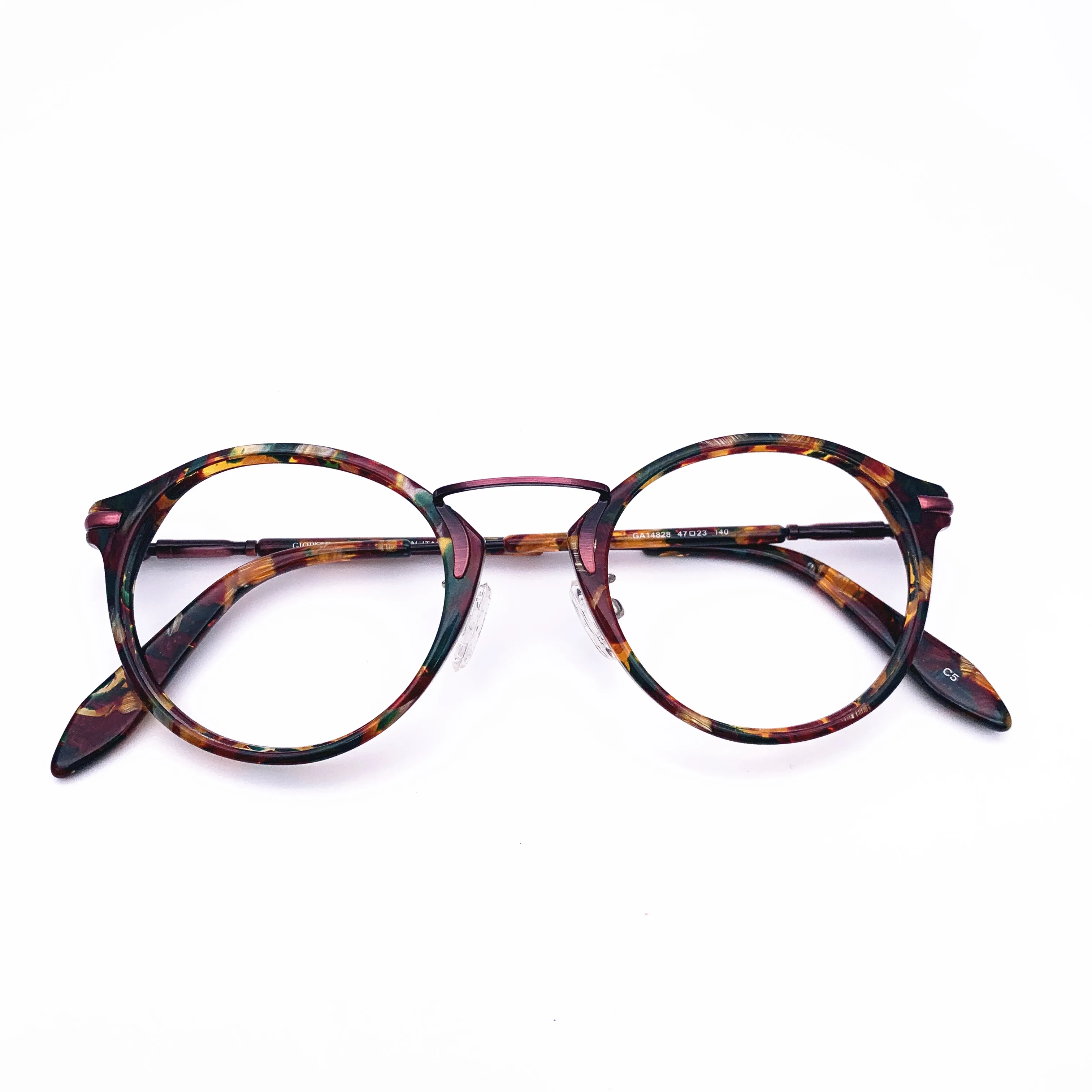 

Belight Optical Brand Design Acetate Colorful Round Retro Women Glasses Frames Designer EyeGlasses Prescription Eyewear GA14828