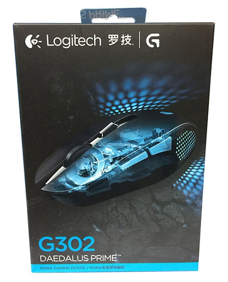 Logitech G302 Оригинальная игровая мышь lotech MOBA G302 DAEDALUS PRIME с 4000 dpi DELTA ZERO для геймера ПК - Цвет: Logitech G302