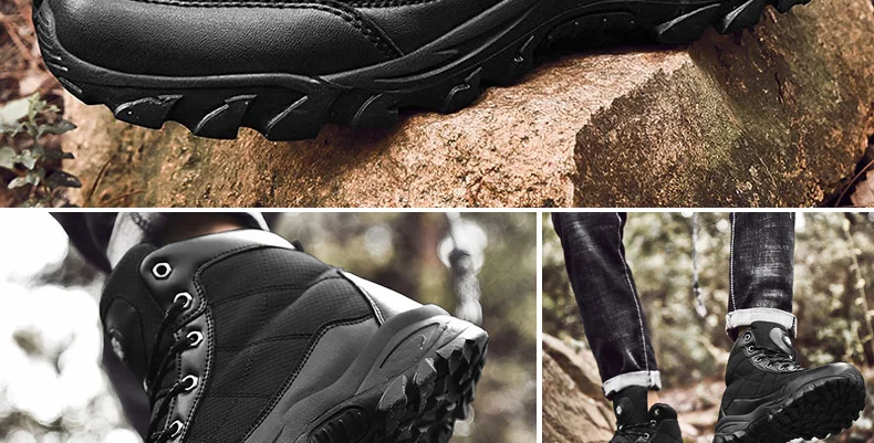 Зимние мужские походные ботинки Wanderschuhe Botas Senderismo Hombre треккинговые ботинки голая Гора Водонепроницаемые Большие размеры 48 49