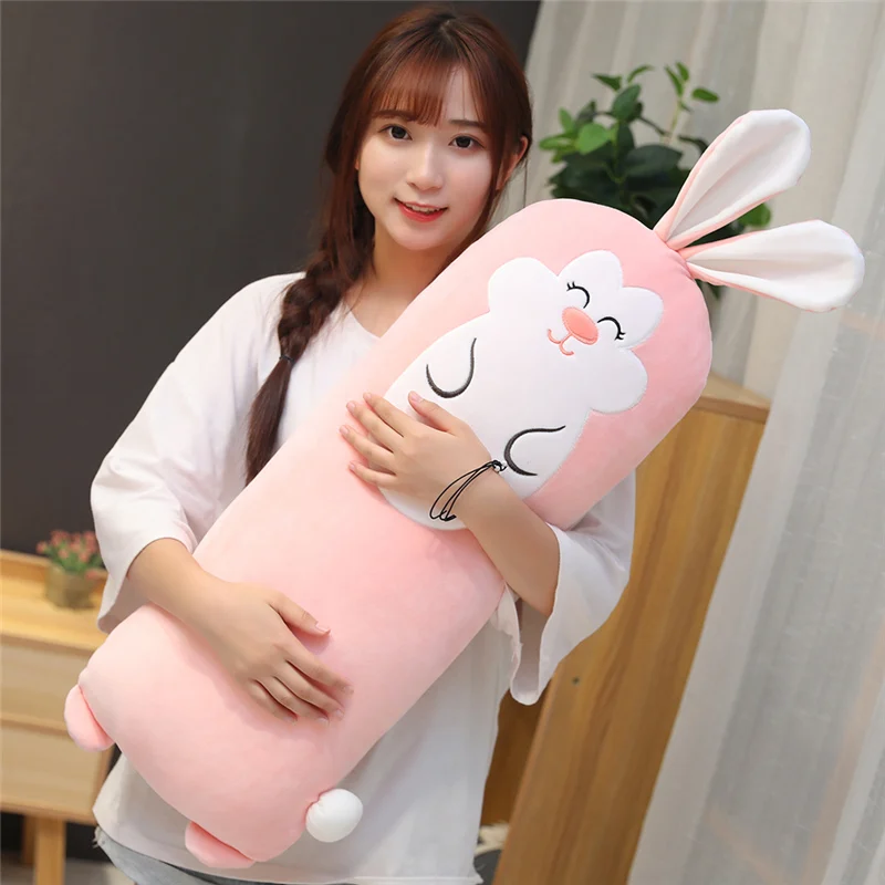 65 см 90 см Kawaii животные подушка мультфильм Длинные Животные Собака корги кролик Шиба ину плюшевые спящие плюшевая кукла-подушка детская игрушка подарок