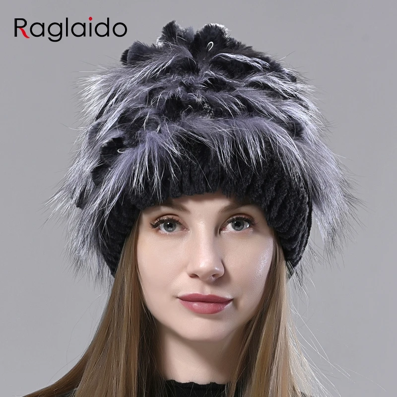 rex rabbit fur hats for women winter warm flullfy hats natural rabbit fox fur hats fluffy female earflap real rex rabbit fur hat