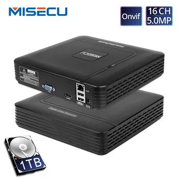 

MISECU H.265 Mini NVR Full HD real P2P 16CH/8CH 5MP 16CH 1080P Video Recorder Motion Detect ONVIF For IP Camera Security System