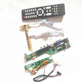 

For LP121X04-C2/B2 LVDS 20Pin 1CCFL USB VGA HDMI AV RF T.V53 controller board keyboard+Inverter+Remote LCD panel monitor DIY kit