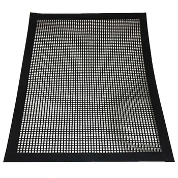 

BBQ Grill Mesh Teflon Non-Stick Heat Resistance Improve Thermal Conductivity Mats Use on Gas, Charcoal, Electric Barbecue