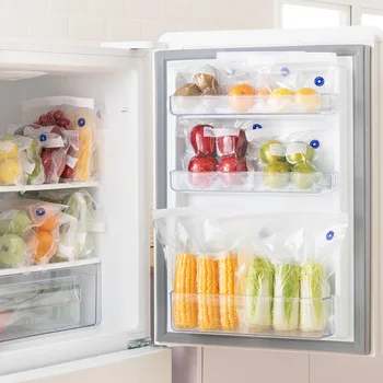 

NC Household Food Food Transparent Air Exhaust Vacuum Compression Bag Fruit Self-Styled Freshness Seal Packaging Storage Bag