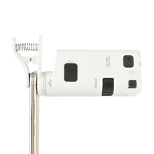 Мобильный телефон цифровой микроскоп Универсальный клип-тип микроскоп с светодиодный лампой для наблюдения ювелирных изделий электронный компонент