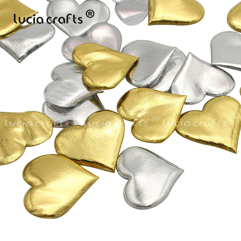 100 шт 34 мм Золотая Серебряная губка в форме сердца конфетти DIY вечерние свадебные метательные лепестки украшения для свадебной комнаты B1006
