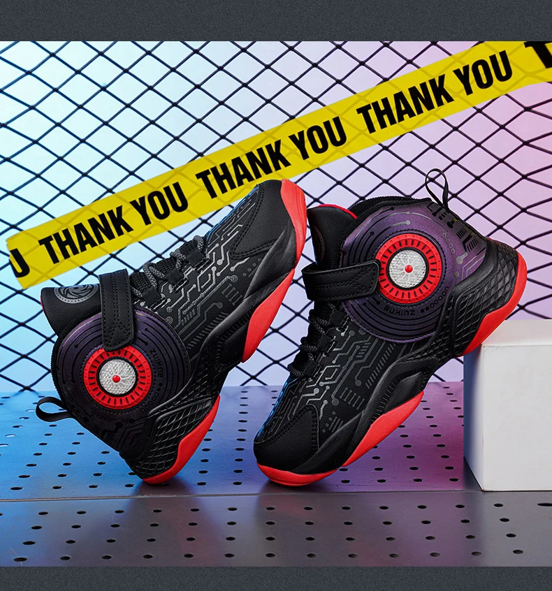 Kids Shoes Trend Cool Boy Outdoor Sneakers Lightweight Activity Supplies Leather Durable Children Casual Running Sport Booties