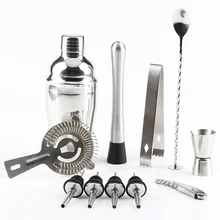 12 шт. Нержавеющая сталь Ликер шейкер для напитков набор с ложкой фильтр Клип Бар аксессуары для приготовления замороженного кофе