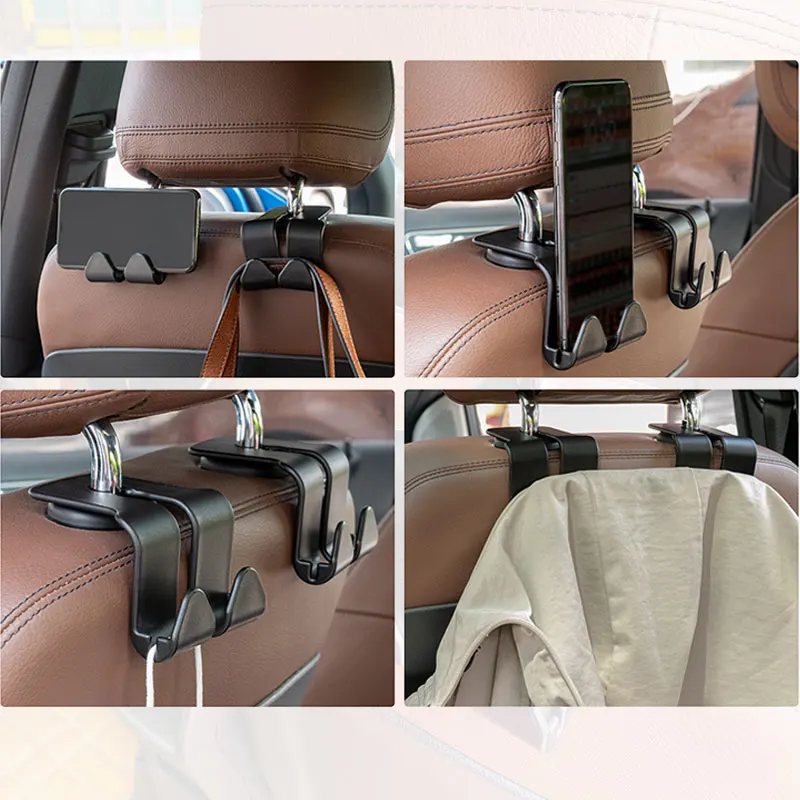 Car Seat Back Hook Hanger for Bags and Phones
