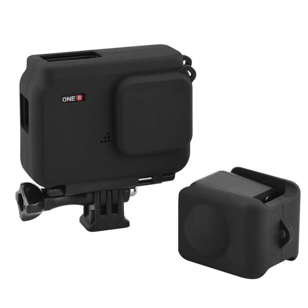 

3 Pcs/Set Dual Version Lens Cap + Silicone Case Lens Cover Accessories Dust-Proof Anti-Fall