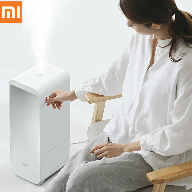 

Deerma 5L Ultrasonic Air Humidifier Floor Standing Mobile Roller Mute Aromatherapy Oil Diffuser Humidifier For Home