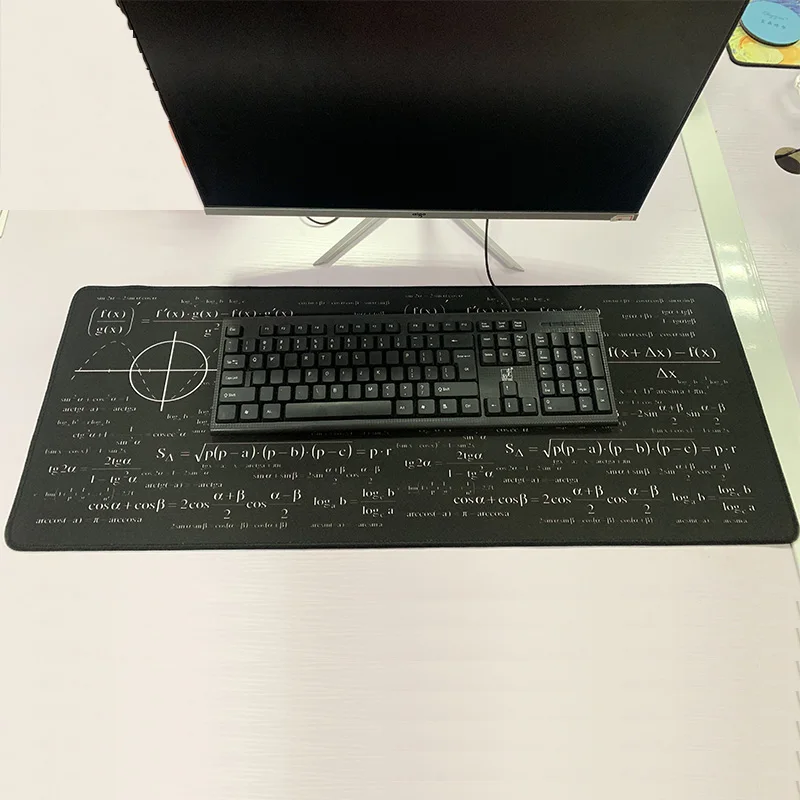 pbpad store Small Large Mouse Pad for Gaming Player desk laptop Rubber Mouse Mat mousepad Geometric formula Blackboard
