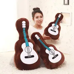 Модель инструмента гитарная Подушка креативная плюшевая игрушка для дивана вечерние послеобеденные пижамы Длинная Подушка подарок на