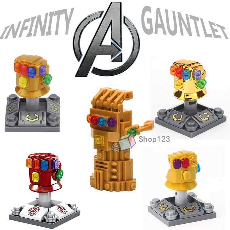 

Single Sale Avengers Endgame Marvel Infinity Gauntlet Thanos Gloves Action Building Blocks Children Gifts Toys