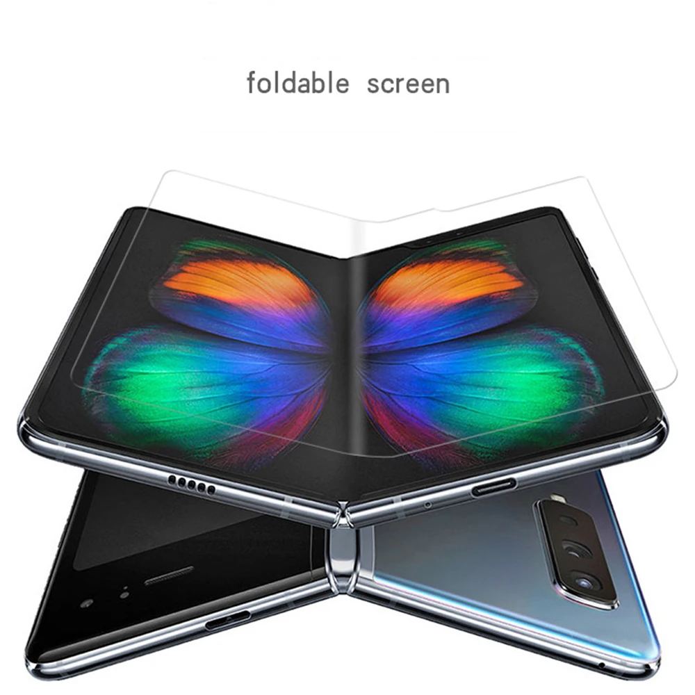 ТПУ HD пленка Полное покрытие экрана телефона Защитная пленка для samsung Galaxy сложить передний задний экран Анти-Царапины пленки протектор