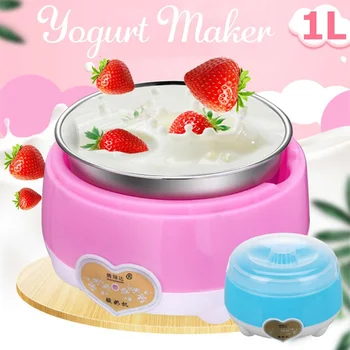 

15W 220V Yogurt maker 1L Automatic Yogurt machine Household DIY Yogurt tools Kitchen appliance Stainless steel/PP Inner