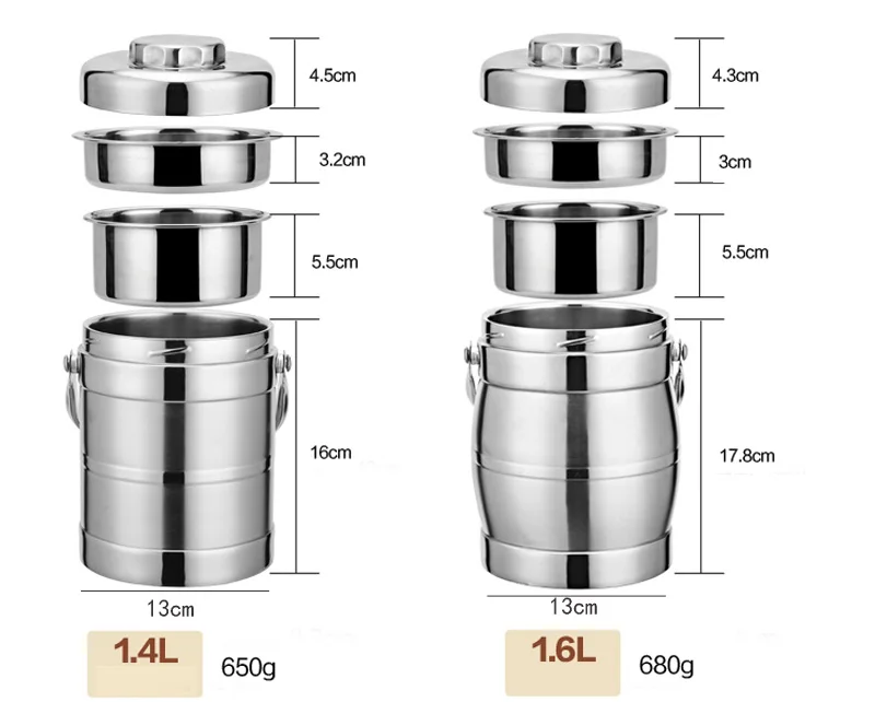 3 Layers Insulation Stainless Steel Lunch Box For Adults Kids Food Storage Container Thermal Bento Boxs Fine China Dinner Sets 15