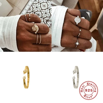 

MARY 925 Sterling Silver Rings For Women Girls Zircon Rings Anillos mujer Couple Gift pierscionki Wedding Rings Sieraden